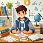 Student building a strong math foundation in middle school.