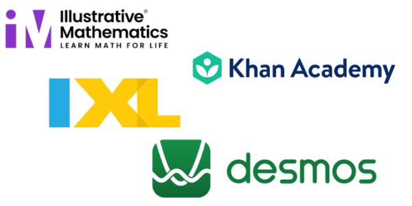 Image of several online math resources