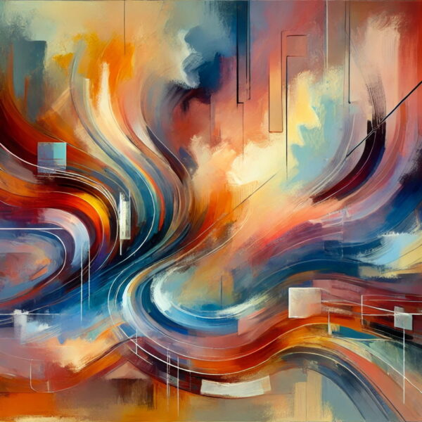 Colorful abstract painting